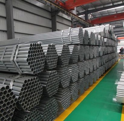 0.55 Thick DIN Pre Galvanized Steel Pipes SGCC 4 Inch Metal Pipe