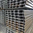 High Strength 6mm 28*14mm Hole Galvanized Steel Profiles Hot Rolled 20FT