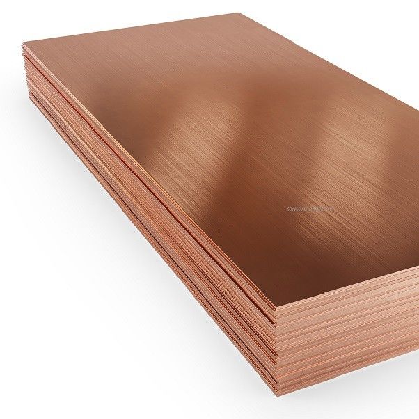 Oiled Brushed 4x8 Copper Sheet Metal 20 Gauge C14500 anti corrosion