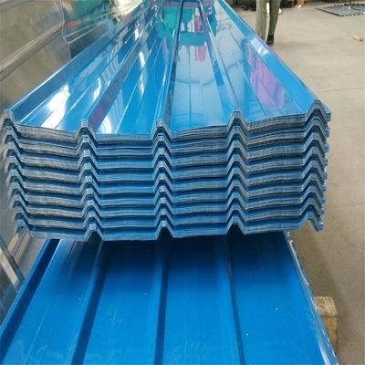 DX51D+Z GI Corrugated Metal Plate DIN Blue Galvanised Coated Roofing Sheet